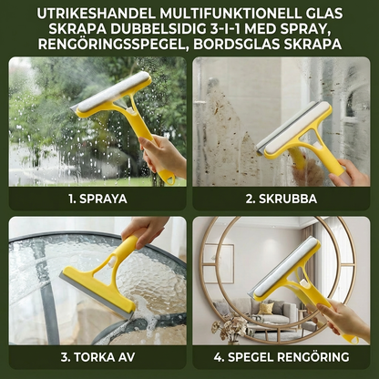 SnabbKlar™ – 3-i-1 Glasrengörare