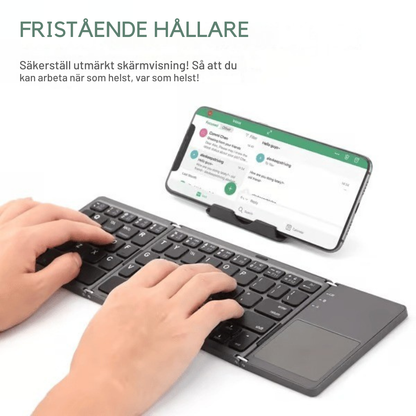 Fällbar™ | Smart vikbart tangentbord med touchpad