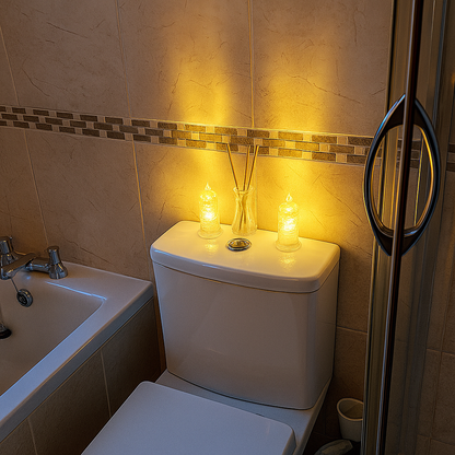 GlödKristall™ | 4-pack skimrande ljus som värmer varje kväll ✨