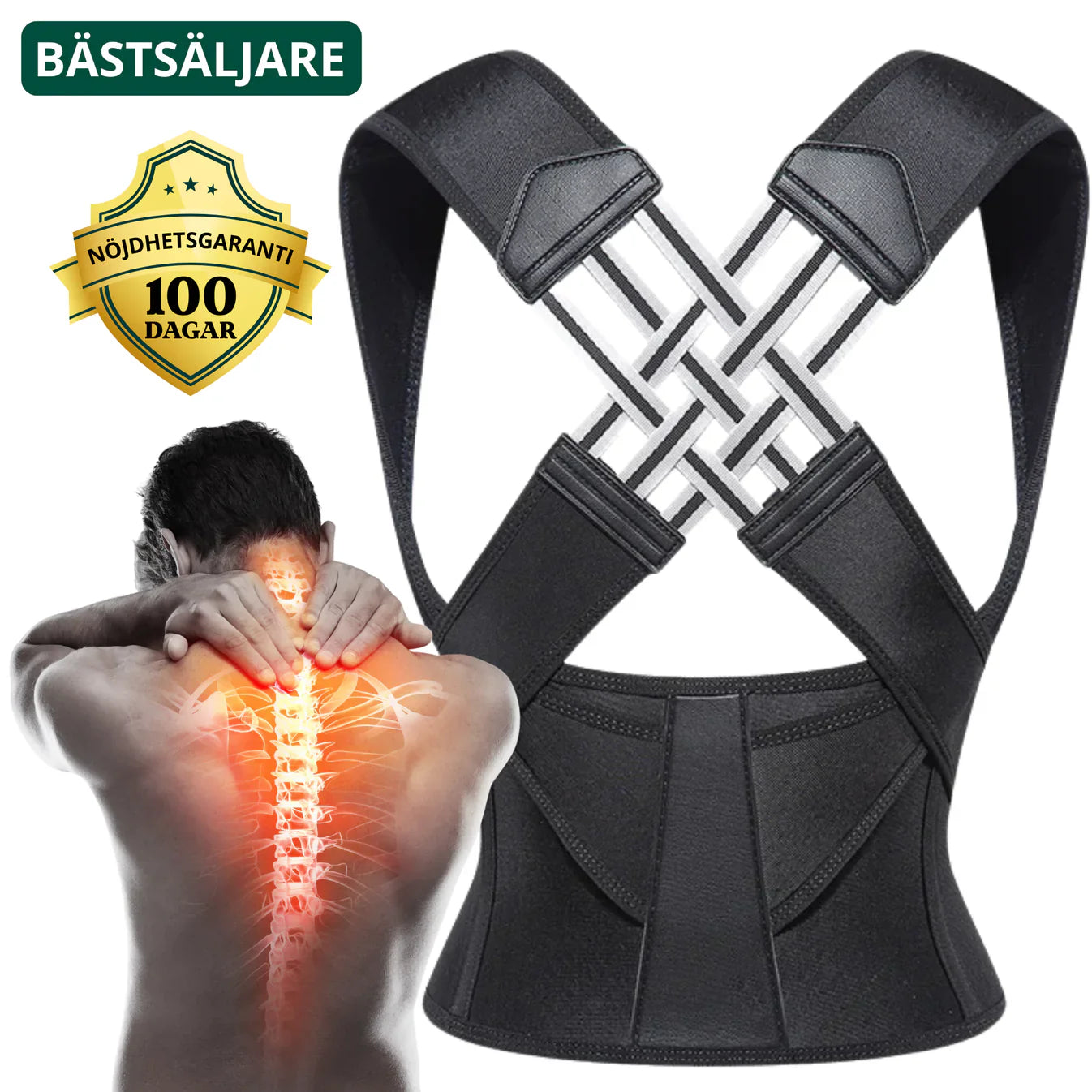 RyggLindra™ - Rakare hållning, mindre värk.