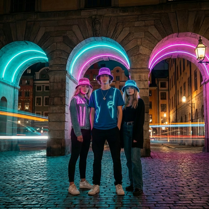 GlowVibe™ – Lysande Fiskarhatt