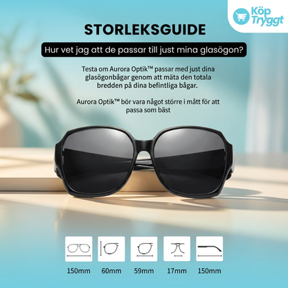 Aurora Optik™ | Solglasögon du bara sätter över dina glasögon – 1+1 gratis