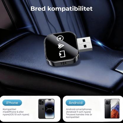 FriKör™ | Trådlös CarPlay- & Android Auto-adapter – frihet utan kablar