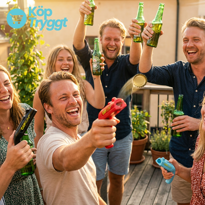 KapsylKanon™ – Den roliga flasköppnaren som skjuter iväg kapsylen!