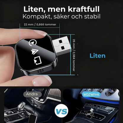 FriKör™ | Trådlös CarPlay- & Android Auto-adapter – frihet utan kablar