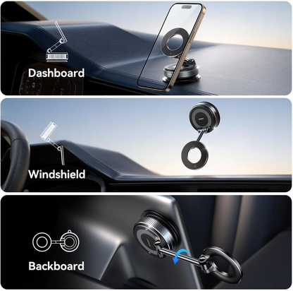 FlexiMag 360° Mobilhållare – Roterbar, vikbar, justerbar universell magnetisk telefonhållare