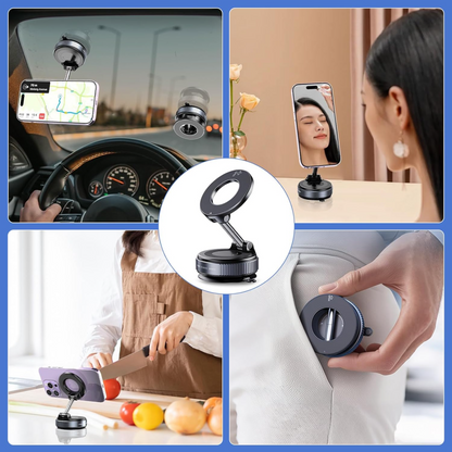 FlexiMag 360° Mobilhållare – Roterbar, vikbar, justerbar universell magnetisk telefonhållare