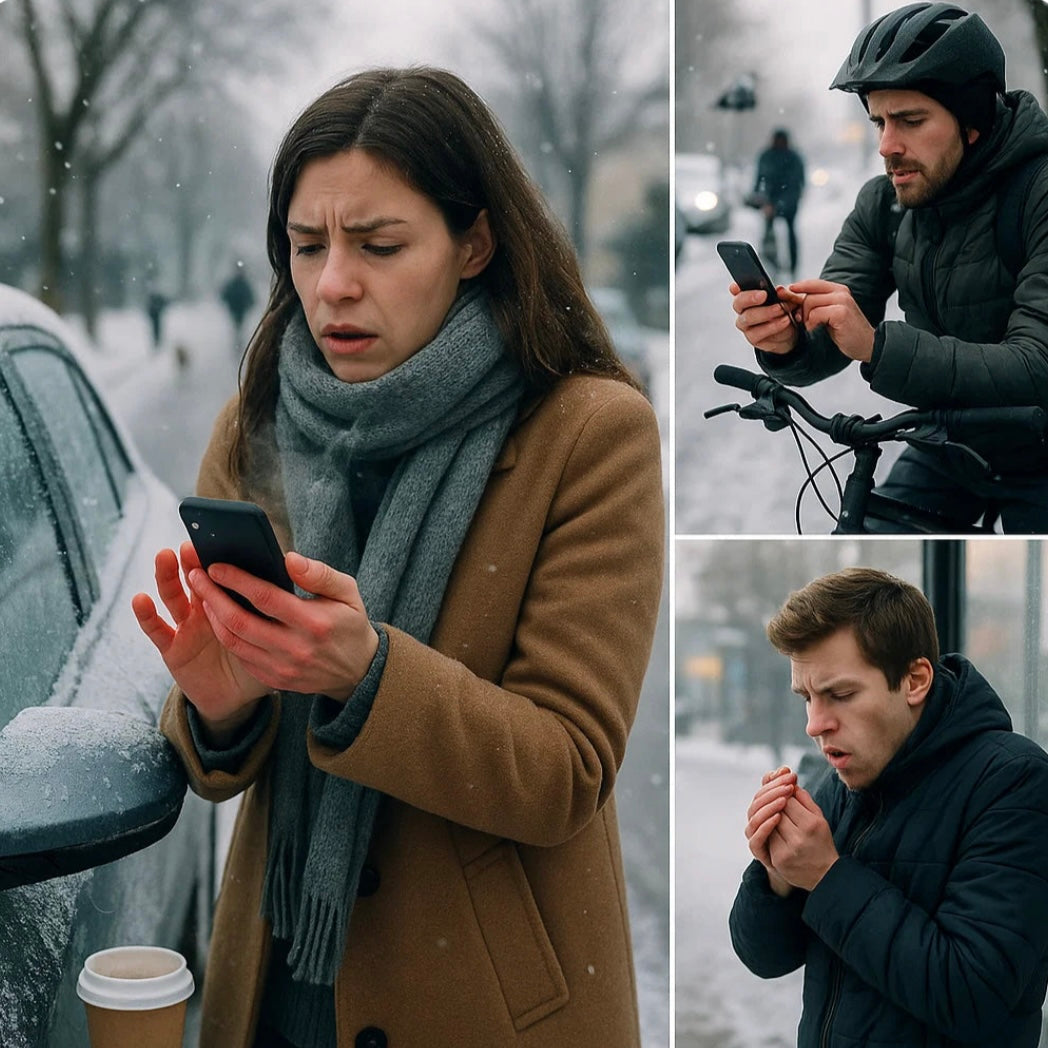 NordVärme™ Vinterhandskar — Vattentäta med pekskärm & mjukt fleecefoder