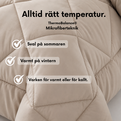SovLätt® Täcke | Det snabbtorkande allt-i-ett-täcket – utan behov av påslakan