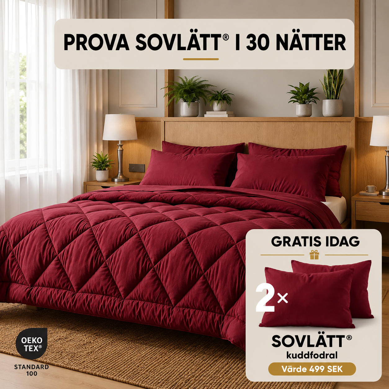 SovLätt® Täcke | Det snabbtorkande allt-i-ett-täcket – utan behov av påslakan