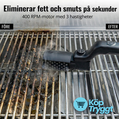 GrillBorste Pro™ | Elektrisk Grillrengörare med Kraftfull Motor