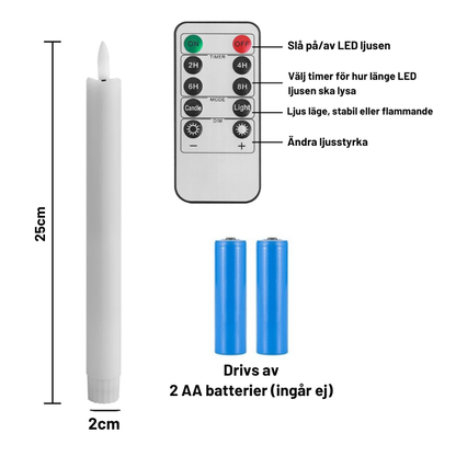 EvigFlamma™ | Levande låga utan brandrisk. Flammande LED-ljus som skapar magi varje kväll.