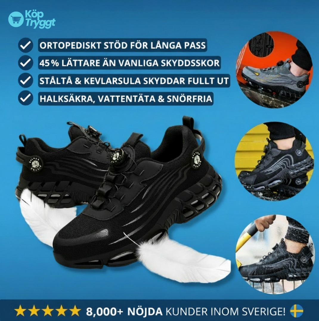 NordGuard™ TitanAir 4S – Ultralätta arbetsskor med stålhätta & rotationsspänne