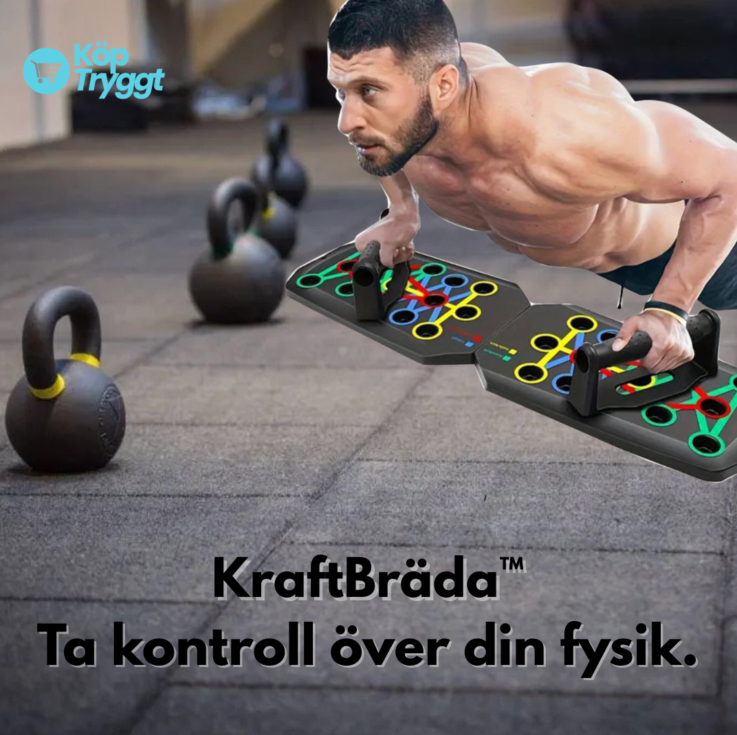 KraftBräda™ | Ditt kompletta hemmagym på bara några minuter om dagen