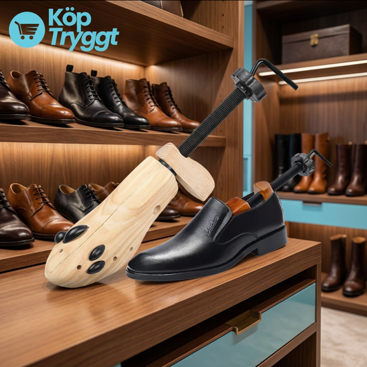 ComfortPass™ Skobreddare i Trä – Justerbar Premiummodell