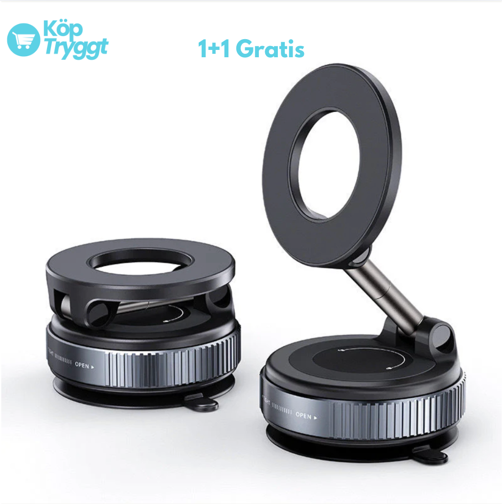 FlexiMag 360° Mobilhållare – Roterbar, vikbar, justerbar universell magnetisk telefonhållare