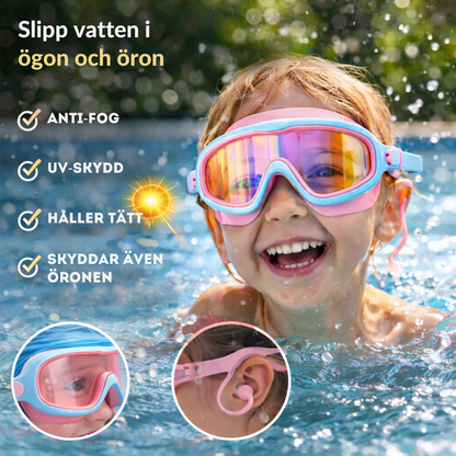DykKompis™ – Barnens Favorit Dykarglasögon med Integrerat Öronskydd (2–14 år)