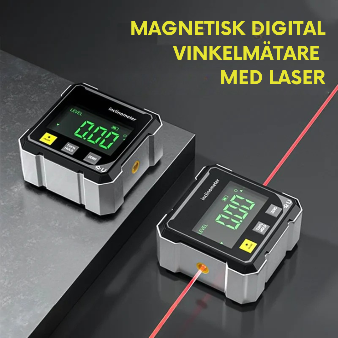 DigiVinkel™ – Digital Magnetisk Vinkelmätare i Aluminium