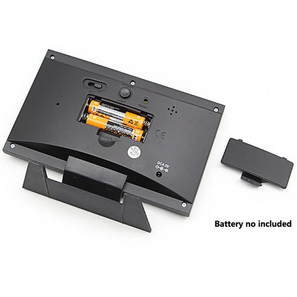 LumiTid™ | Digital väckarklocka med väder, fuktighet & stilren LED-display